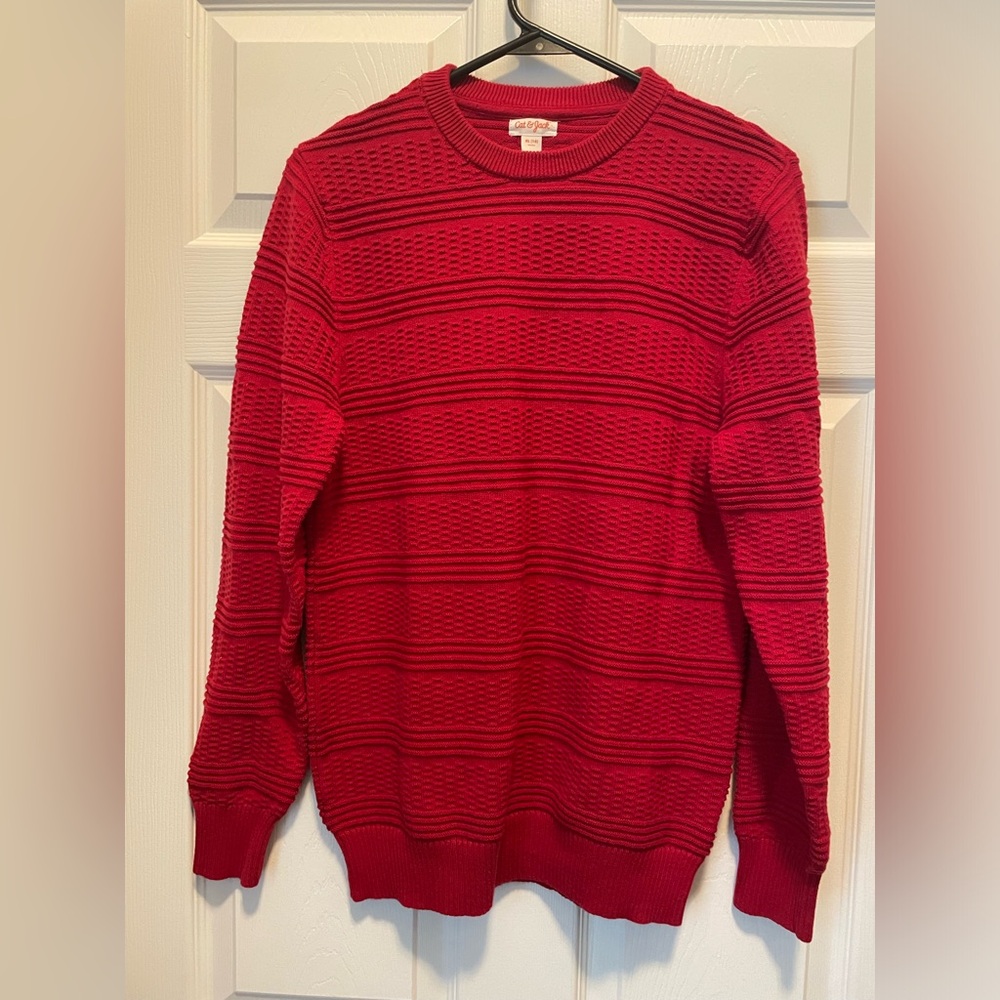 Cat &Jack Red Boys Sweater XL (16)